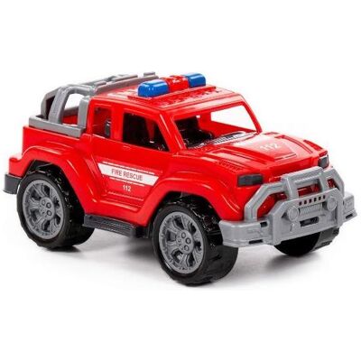 Wader Jeep brandbil 21,8x12x10,3cm i net, rd Wader Jeep brandbil 21,8x12x10,3cm i net, rd