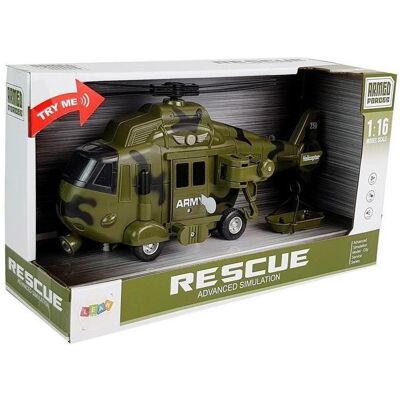 Lean Toys Rettungshubschrauber Militär Hubschrauber Armee Luftfahrt Sounds Licht, Grösse:UNIVERSAL Lean Toys Rettungshubschrauber Militär Hubschrauber Armee Luftfahrt Sounds Licht, Grösse:UNIVERSAL