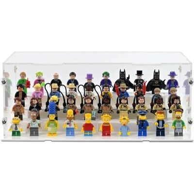 iDisplayit Acryl-Display für 40 LEGO-Minifigur (mit weissem Boden und Noppen) iDisplayit Acryl-Display für 40 LEGO-Minifigur (mit weissem Boden und Noppen)
