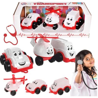 Technok Mini komplektas Avarinis automobilių transportas 3 vnt 5811 p10 Technok Mini komplektas Avarinis automobilių transportas 3 vnt 5811 p10