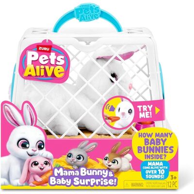 Zuru PETS ALIVE Mama&Baby Surprise - Häschen (Plüschspielzeug Hund), Hundespielzeug Zuru PETS ALIVE Mama&Baby Surprise - Häschen (Plüschspielzeug Hund), Hundespielzeug