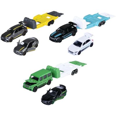Majorette Mercedes-AMG Deluxe Trailer, 3-sort. Majorette Mercedes-AMG Deluxe Trailer, 3-sort.