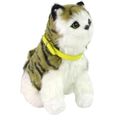 Lean Toys Das weiche Fell des interaktiven Plüschkätzchens streichelt seinen Kopf und lernt seine Funktionen k (13 cm) Lean Toys Das weiche Fell des interaktiven Plüschkätzchens streichelt seinen Kopf und lernt seine Funktionen k (13 cm)