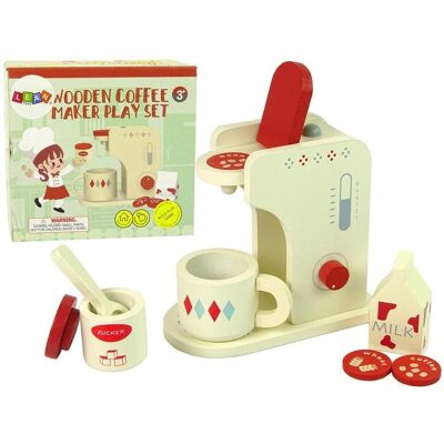 Lean Toys Kaffeemaschinenzubehör aus Holz. Küche für Kinder Lean Toys Kaffeemaschinenzubehör aus Holz. Küche für Kinder