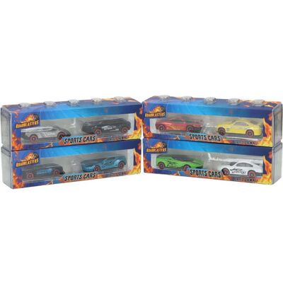 Roadblasters Aufbewahrungsbox mit 2 Druckguss-Rennwagen Roadblasters Aufbewahrungsbox mit 2 Druckguss-Rennwagen