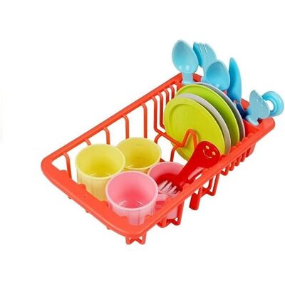 Lean Toys Waschbecken mit Wasser + Zubehör Lean Toys Waschbecken mit Wasser + Zubehör