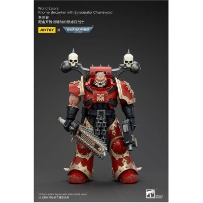Joy Toy Warhammer 40k Actionfigur 1/18 World Eaters Khorne Berzerker with Eviscerator Chainsword 13 cm Joy Toy Warhammer 40k Actionfigur 1/18 World Eaters Khorne Berzerker with Eviscerator Chainsword 13 cm