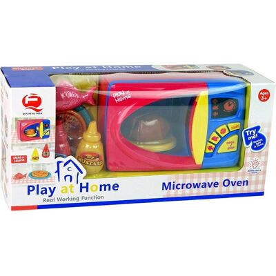 Lean Toys Mikrowellenzubehör - Realistisches Spielzeug mit Ton - 23,5x15,5x14cm Lean Toys Mikrowellenzubehör - Realistisches Spielzeug mit Ton - 23,5x15,5x14cm