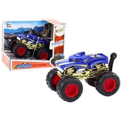 Lean Toys Grosser Geländewagen mit Gummirädern, blau Lean Toys Grosser Geländewagen mit Gummirädern, blau