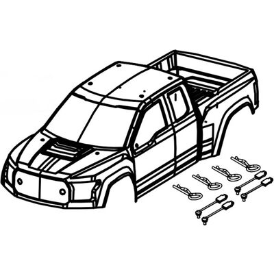 Absima Body Shell Magic-Purple + Stickers Absima Body Shell Magic-Purple + Stickers