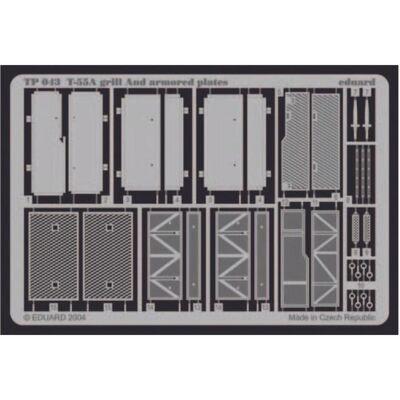 Eduard T-55A Grill and armored Plates Eduard T-55A Grill and armored Plates
