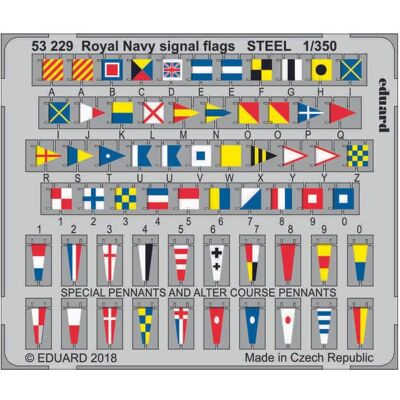 Eduard Royal Navy Signal Flags Stahl 1:350 - Fotoätzteile - allgemeiner Gebrauch Eduard Royal Navy Signal Flags Stahl 1:350 - Fotoätzteile - allgemeiner Gebrauch