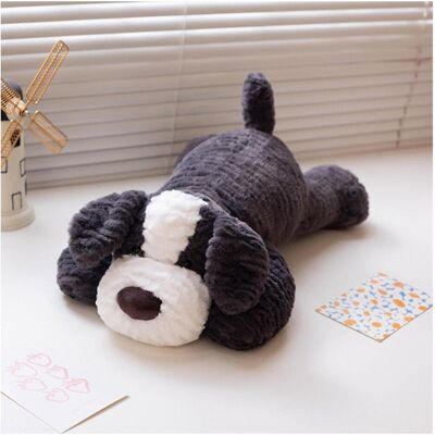 Lean Toys Lean Plüsch-Maskottchen Umarmungen Hund Dunkelgrau 30Cm (30 cm) Lean Toys Lean Plüsch-Maskottchen Umarmungen Hund Dunkelgrau 30Cm (30 cm)
