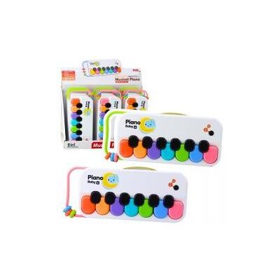 Lean Toys Pädagogisches Musikklavier für Kinder mit interaktiven, bunten Perlen Lean Toys Pädagogisches Musikklavier für Kinder mit interaktiven, bunten Perlen