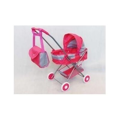 MADE Rosa und grauer Gondelkinderwagen MADE Rosa und grauer Gondelkinderwagen