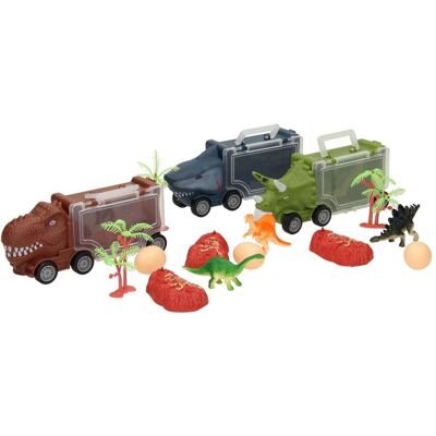 Lobbes Dinosaurier- und Hai-Truck-Set, 3-tlg. Lobbes Dinosaurier- und Hai-Truck-Set, 3-tlg.
