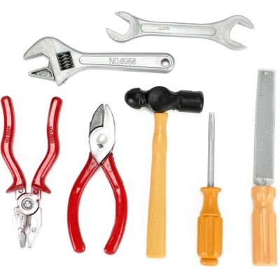 Toi-Toys Tragbares Spielzeug-Werkzeugset - 7-tlg. Toi-Toys Tragbares Spielzeug-Werkzeugset - 7-tlg.