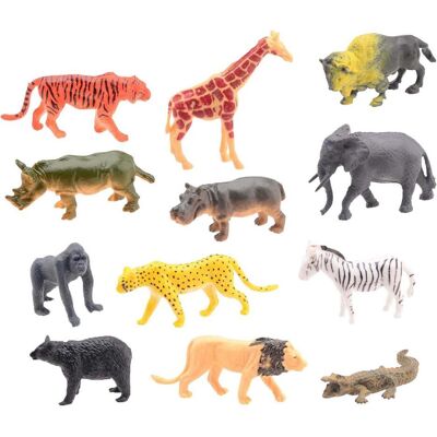 Johntoy Tierwelt - Wilde Tiere Spielset, 12tlg. Johntoy Tierwelt - Wilde Tiere Spielset, 12tlg.