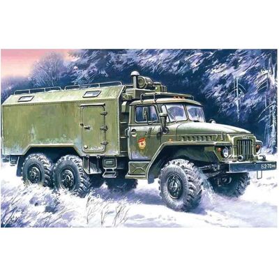 ICM Ural 375A Befehlspanzer Modellbausatz - Maßstab 1:72 ICM Ural 375A Befehlspanzer Modellbausatz - Maßstab 1:72