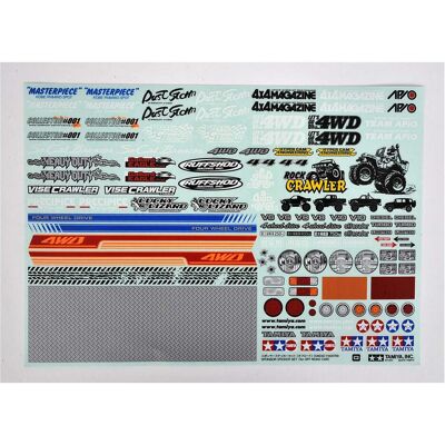 Tamiya Off-Road Car Sponsor Stickers Tamiya Off-Road Car Sponsor Stickers