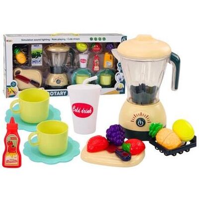 Lean Toys Satz elektrischer Mixer mit Fruchtlichtgeräuschen Lean Toys Satz elektrischer Mixer mit Fruchtlichtgeräuschen