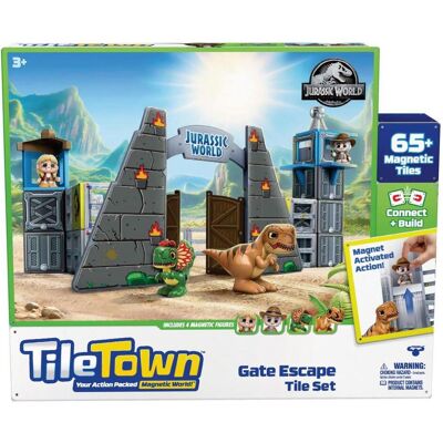 TileTown Tile Town - Jurassic world park Magnetic Building Set (90307) TileTown Tile Town - Jurassic world park Magnetic Building Set (90307)