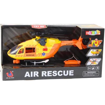 Lean Toys Lean Rettungshubschrauber Haken Bahre Lichter Geräusche Orange 1:12 Lean Toys Lean Rettungshubschrauber Haken Bahre Lichter Geräusche Orange 1:12
