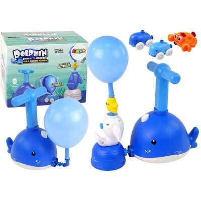 Lean Toys Aerodynamisches Auto mit Ballon-Delfinwerfer Lean Toys Aerodynamisches Auto mit Ballon-Delfinwerfer
