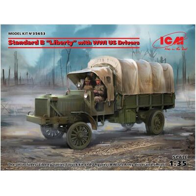 ICM Liberty 1:35 Militärmodell - US-Fahrer WWI ICM Liberty 1:35 Militärmodell - US-Fahrer WWI