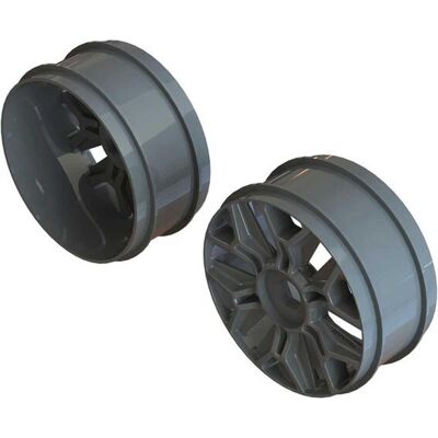 Arrma 1/8 buggy wheel 17mm hex gun metal (2) Arrma 1/8 buggy wheel 17mm hex gun metal (2)