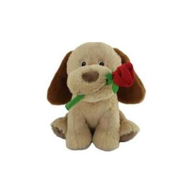 Simba Plüschhund mit Rose, 35 cm (35 cm) Simba Plüschhund mit Rose, 35 cm (35 cm)