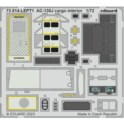 Eduard AC-130J Fracht Interior - Hochwertiges Zubehör - allgemeine Anwendung Eduard AC-130J Fracht Interior - Hochwertiges Zubehör - allgemeine Anwendung