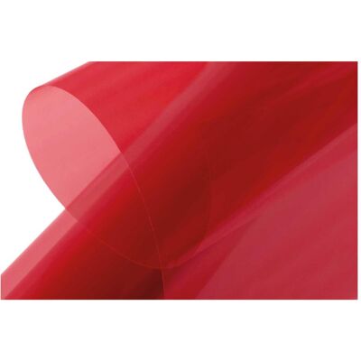 Kavan Bügelfolie transparent rot 2 Meter, Breite 64cm Kavan Bügelfolie transparent rot 2 Meter, Breite 64cm