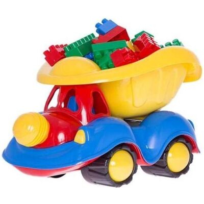 Teka Puppenauto mit Bauklötzen Teka Puppenauto mit Bauklötzen