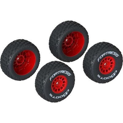 Arrma dBoots 'FORTRESS' Tire Set Glued (Red ) (2 Pairs) Arrma dBoots 'FORTRESS' Tire Set Glued (Red ) (2 Pairs)