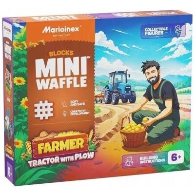 Marioinex Mini Waffle 50el Farmer Traktor mit Pflug Marioinex Mini Waffle 50el Farmer Traktor mit Pflug