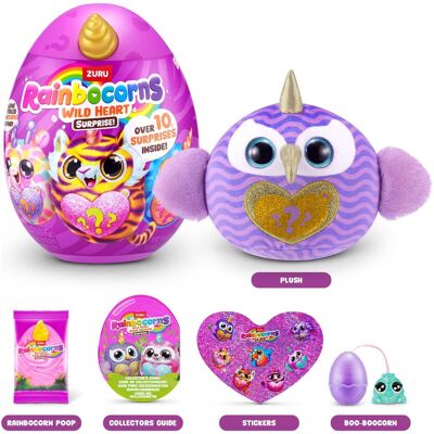 Zuru Rainbocorns-Sparkle Heart Surprise-Wild Heart Surprise,S1,Shrink Wrap,Tq,6pc (18.90 cm) Zuru Rainbocorns-Sparkle Heart Surprise-Wild Heart Surprise,S1,Shrink Wrap,Tq,6pc (18.90 cm)