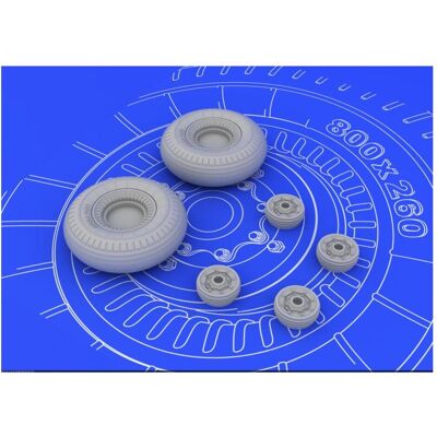 Eduard II-2 Shturmovik wheels for Tamiya Eduard II-2 Shturmovik wheels for Tamiya