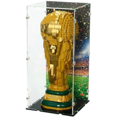 iDisplayit Acryl-Display für LEGO 43020 Offiz. Pokal d. FIFA Fussball-WM (Hintergrundbild & schwarzer Boden) iDisplayit Acryl-Display für LEGO 43020 Offiz. Pokal d. FIFA Fussball-WM (Hintergrundbild & schwarzer Boden)