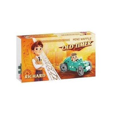 Marioinex Mini-Waffel, 50 Stück, Autos: Blaugrün, Oldtimer Marioinex Mini-Waffel, 50 Stück, Autos: Blaugrün, Oldtimer