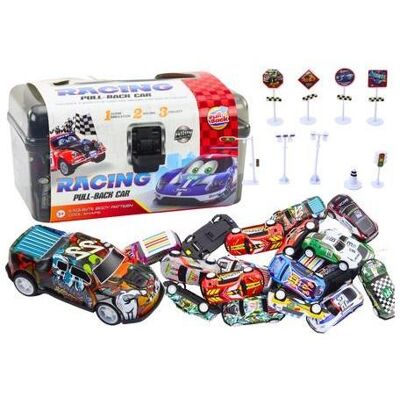 Lean Toys Ein Satz Federn im Koffer, 25 Stück, Autoverkehrsschilder Lean Toys Ein Satz Federn im Koffer, 25 Stück, Autoverkehrsschilder