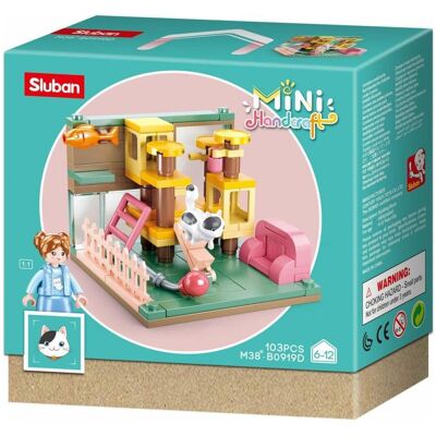 Sluban Girl's Dream MiniHandcraft - Konstruktionsspielzeug - White Spotted Cat Room Sluban Girl's Dream MiniHandcraft - Konstruktionsspielzeug - White Spotted Cat Room