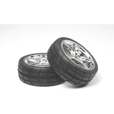 Tamiya 5-spoke Mesh Slick Tire (2) Tamiya 5-spoke Mesh Slick Tire (2)