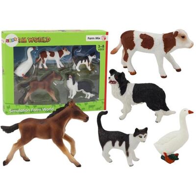 Lean Toys Figuren ländlicher Tiere, 5-tlg Lean Toys Figuren ländlicher Tiere, 5-tlg
