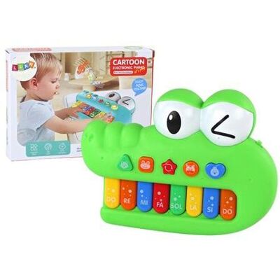 Lean Toys Pädagogisches grünes Krokodilklavier mit Licht Lean Toys Pädagogisches grünes Krokodilklavier mit Licht