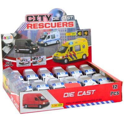 Lean Toys Polizeiauto 1:32 mit Lichtern und Soundantrieb Lean Toys Polizeiauto 1:32 mit Lichtern und Soundantrieb