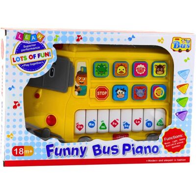 Lean Toys E-Piano Pädagogisch für Kleinkinder Gelber Bus Lean Toys E-Piano Pädagogisch für Kleinkinder Gelber Bus