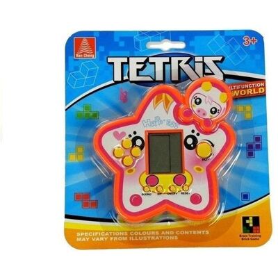 Lean Toys Elektronisches Spiel Tetris roter Stern, Retro Gaming, Gelb, Orange Lean Toys Elektronisches Spiel Tetris roter Stern, Retro Gaming, Gelb, Orange