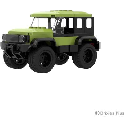 Brixies Bausteinsatz Plus Mini Geländewagen grün Brixies Bausteinsatz Plus Mini Geländewagen grün