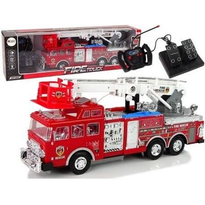Lean Toys Ferngesteuerte Feuerwache, Gaspedalbremse, Fernbedienungsgeräusch Lean Toys Ferngesteuerte Feuerwache, Gaspedalbremse, Fernbedienungsgeräusch